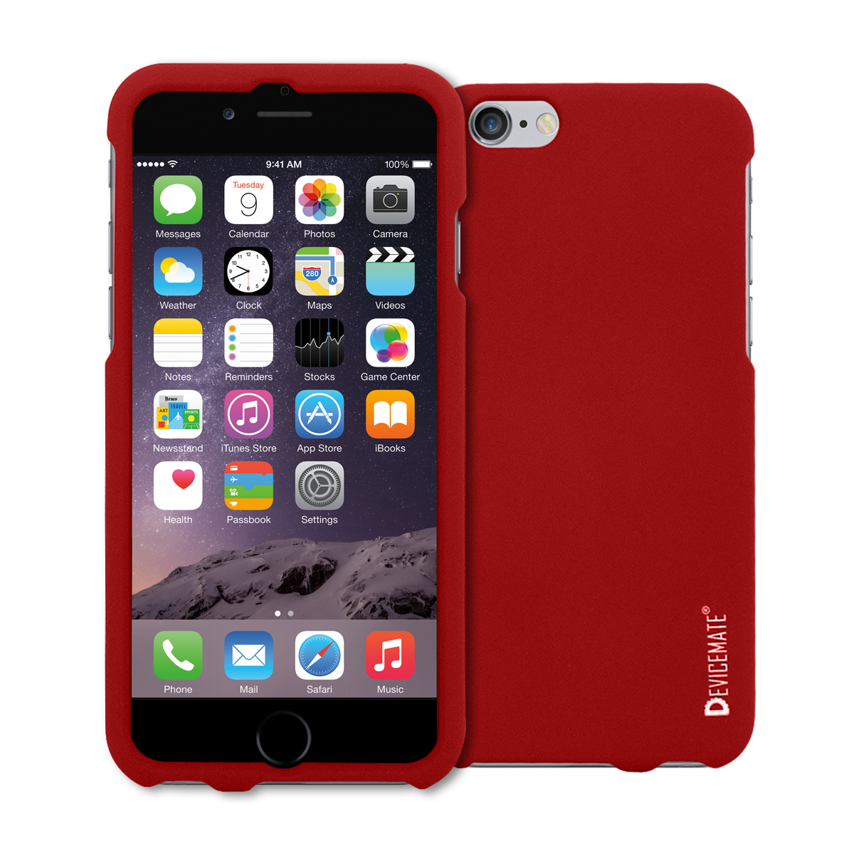DEVICEMATE® SRC 45 Snap-On Rubberized Hard Case for iPhone 6 RED